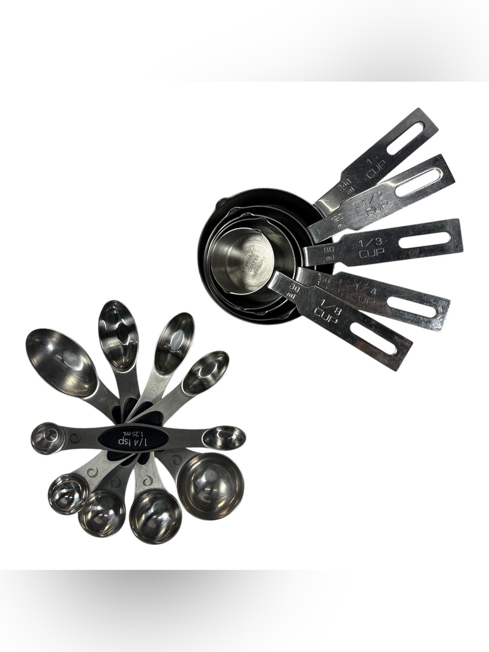 RSVP International Endurance 10-Piece Stainless Steel Measuring Cup & Spoon Set